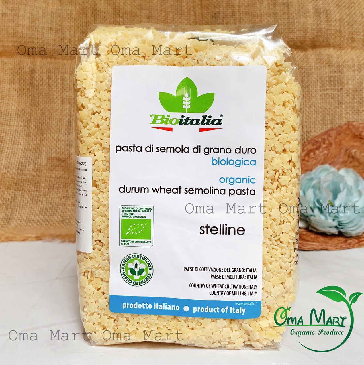 Nui sao hữu cơ Bioitalia 500g