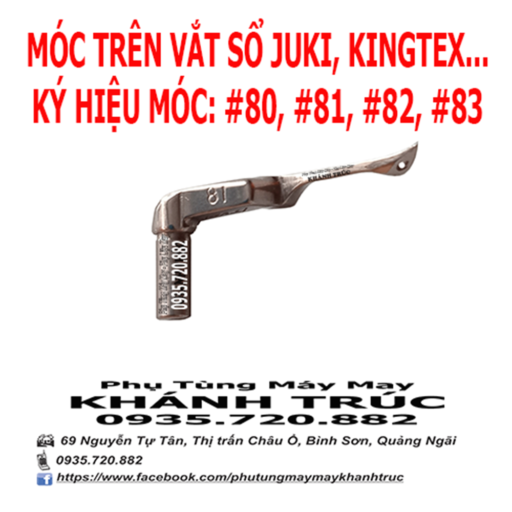 Móc trên máy vắt sổ công nghiệp JUKI MO2500