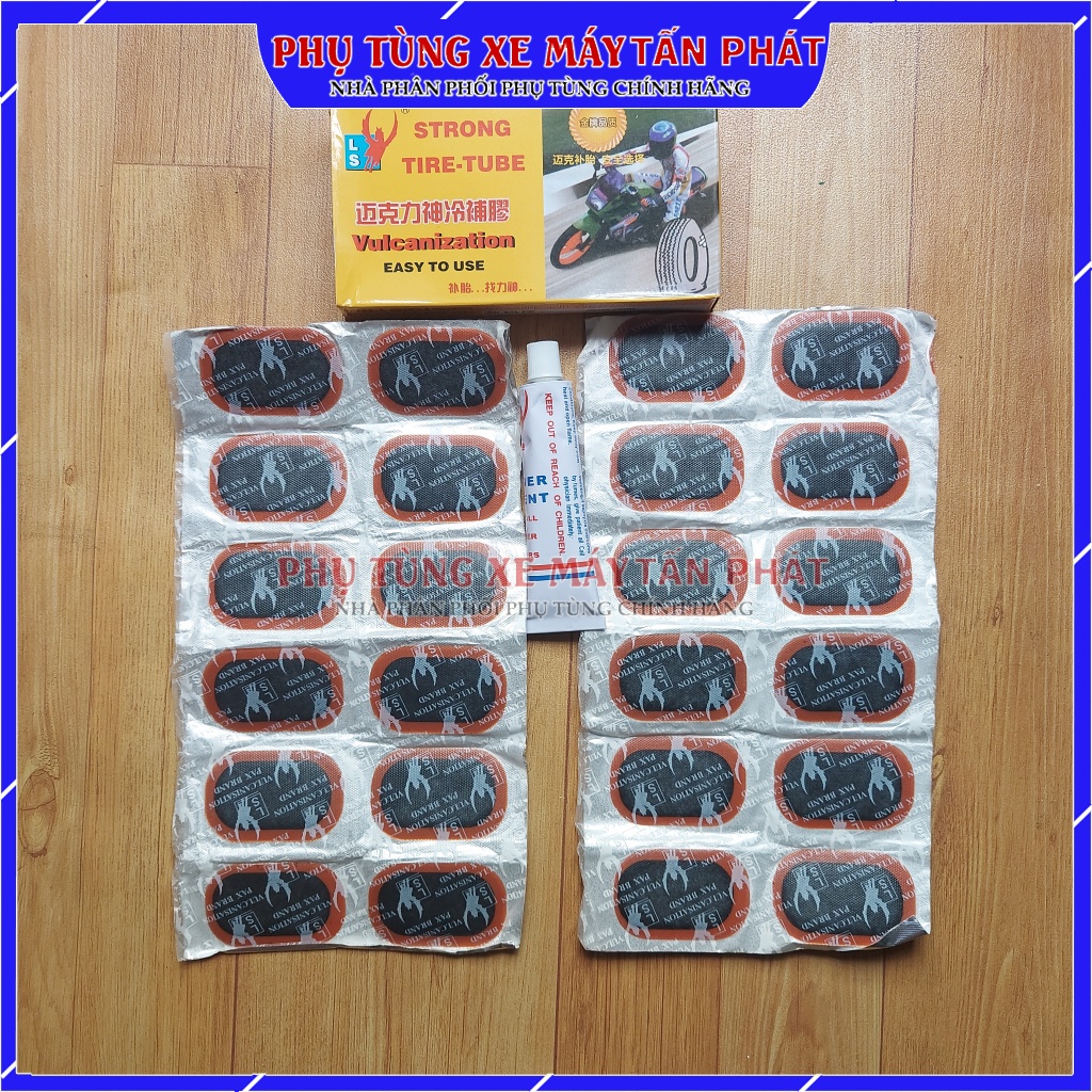 Keo + miếng vá săm xe đạp, xe máy
