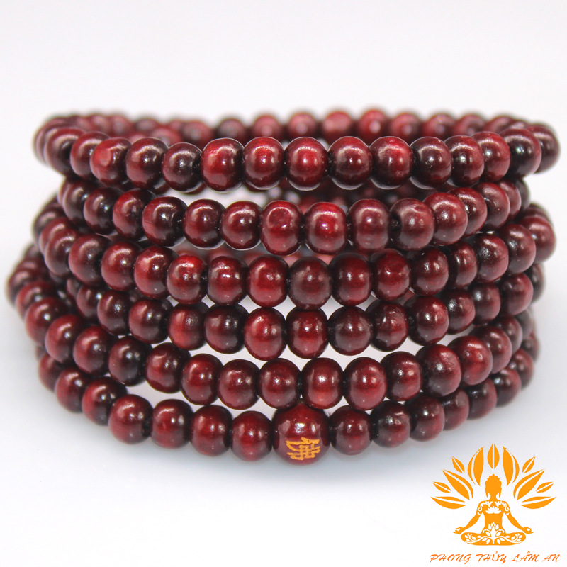 Bracelets agarwood chain 108 beads đủ type color boys and girls all use be bundled box senior brocade lucky peace
