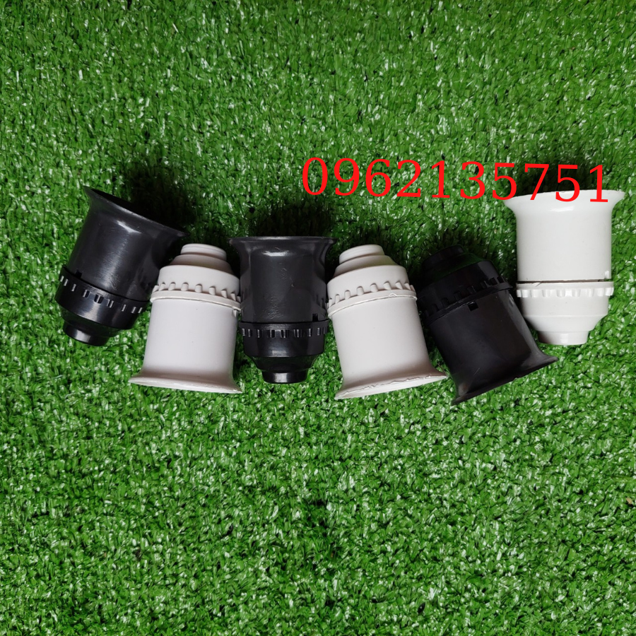 Combo 2 Đuôi đèn treo E27 Trắng, Đen ( Loại Tốt )