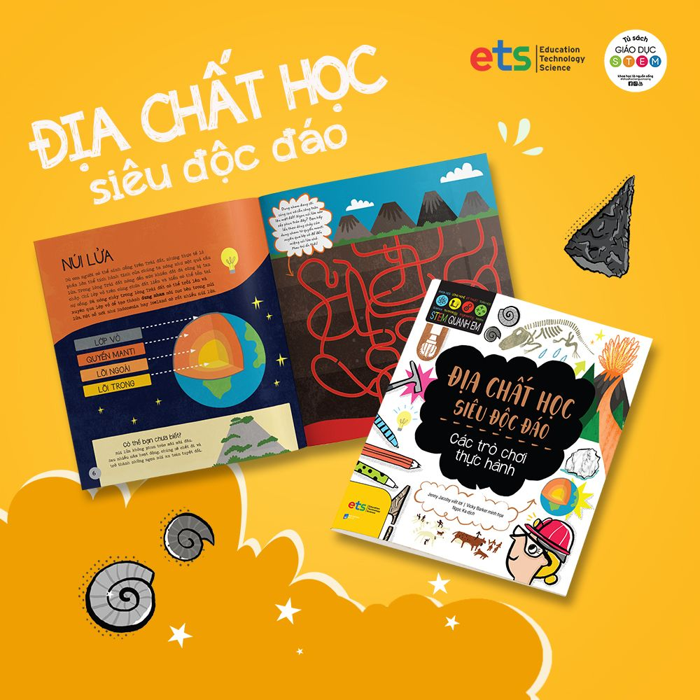 Sách - Stem Quanh Em - Địa Chất Học Siêu Độc Đáo 59K