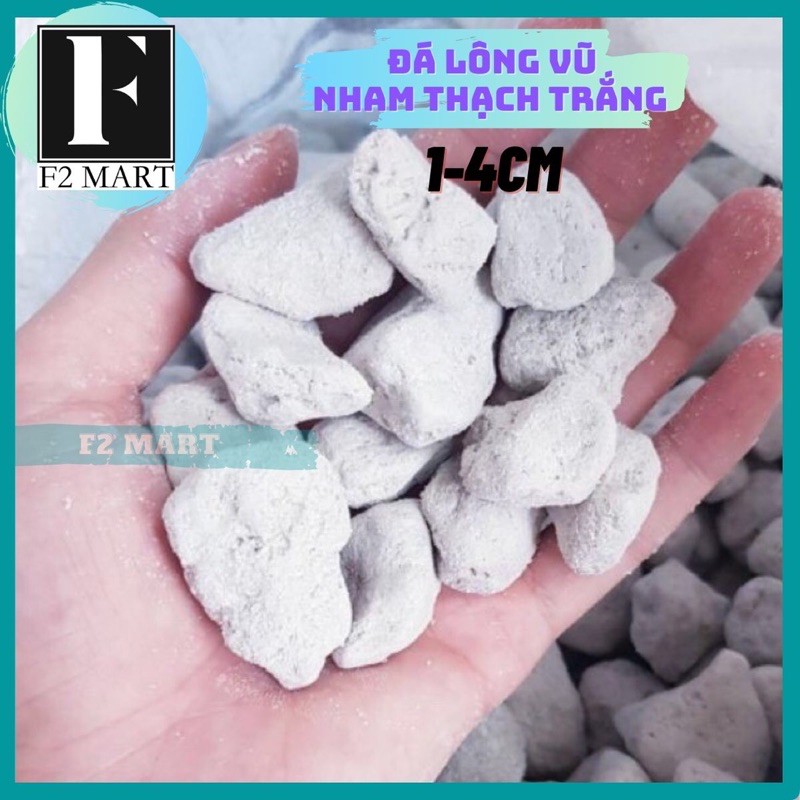 Đá Nham Thạch Trắng | Đá Lông Vũ (1-4cm) 1Kg