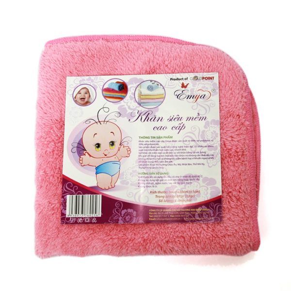 Khăn siêu mềm trẻ em cao cấp EMYA 30×30