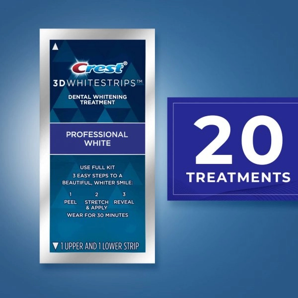 Miếng Dán Trắng Răng Crest 3D Whitestrips Level 12 Whiter