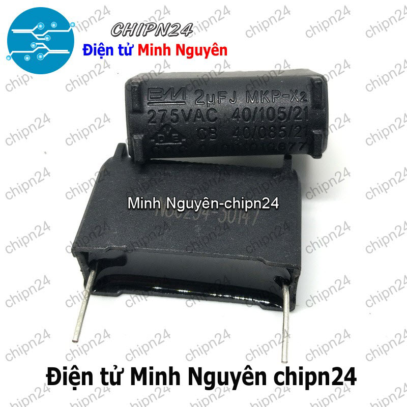 [1 con] (N70) Tụ bếp từ Đứng 2uF 275V AC 400V DC - HH006450
