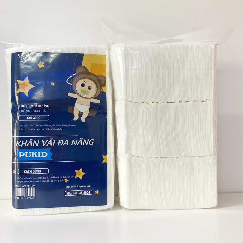 Khăn vải khô đa năng Pukid 300g