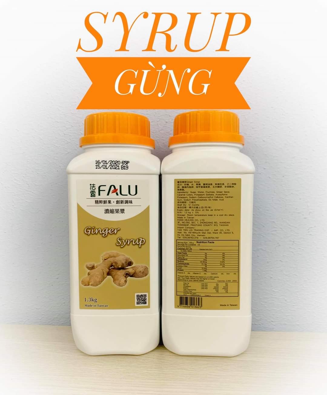 Falu gừng -Ginger Syrup