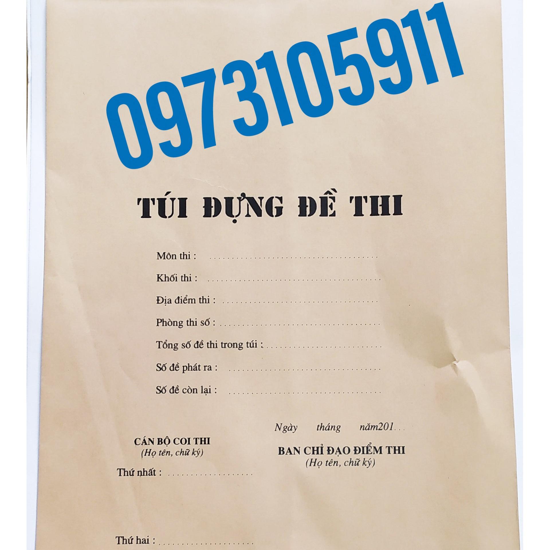 Combo 100 túi đựng đề thi (túi đựng đề thi)