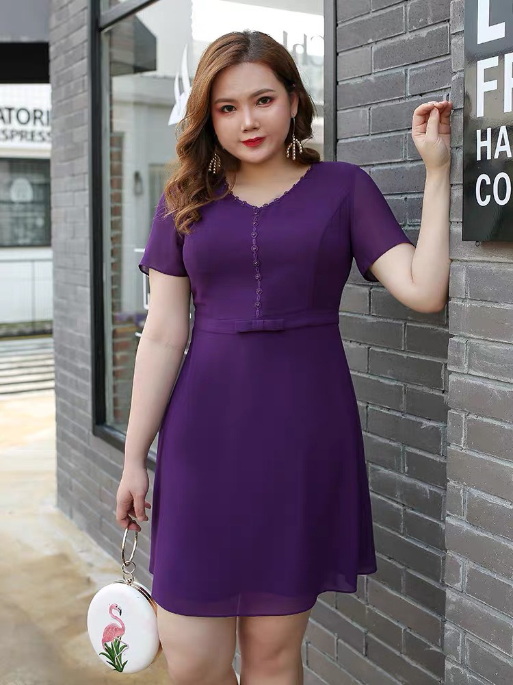ĐẦM TÍM FORM ĐẸP BIG SIZE CAO CẤP