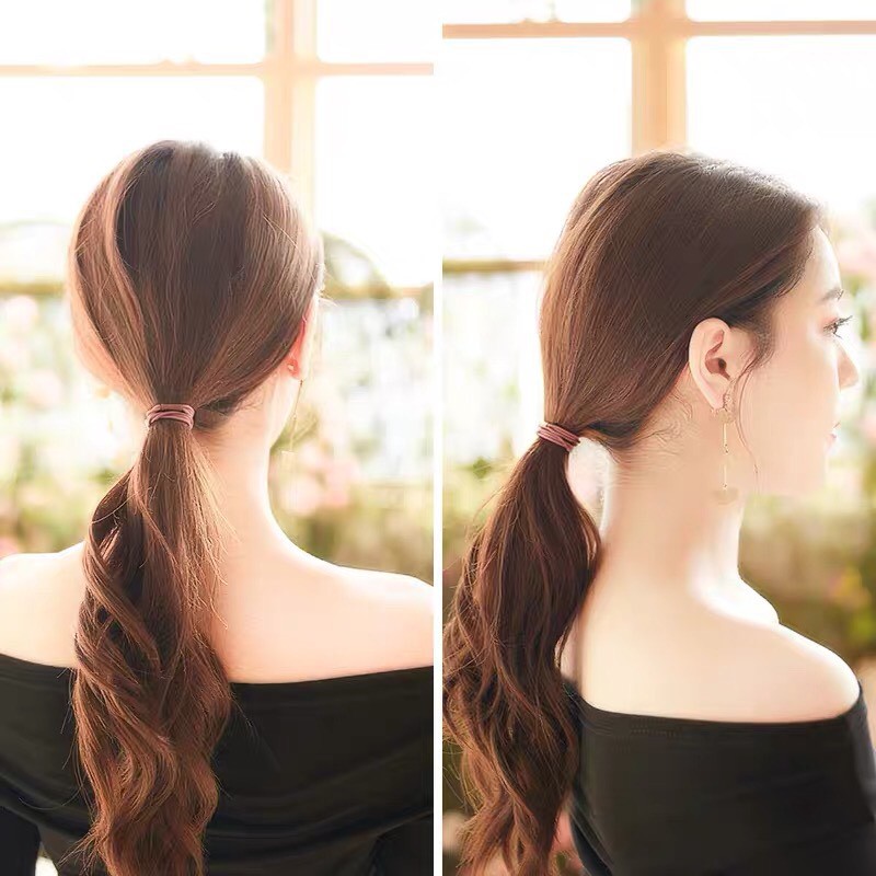 [THANH LÝ] ( Combo 100 sợi ) Dây Buộc Tóc Hàn Quốc