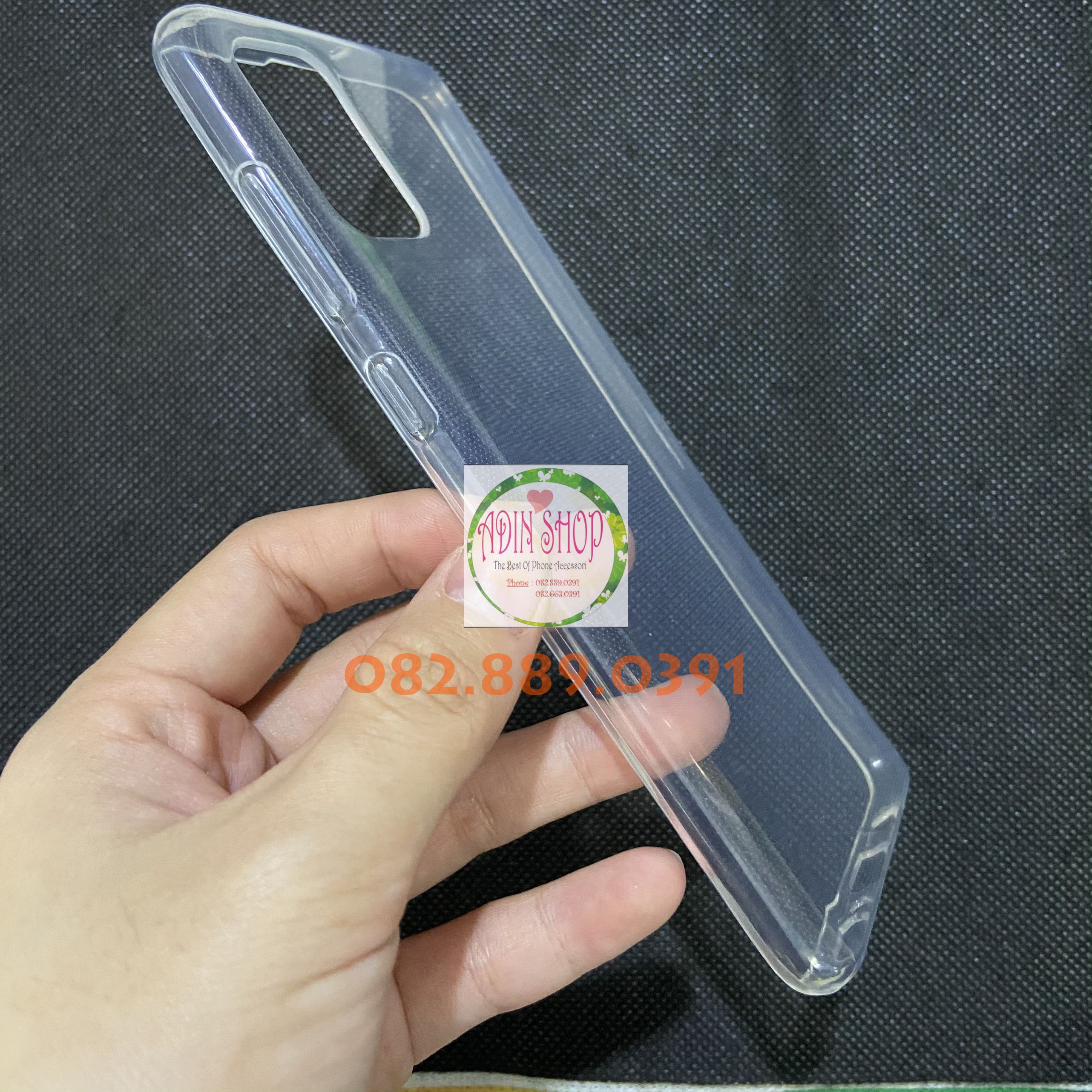 Ốp lưng Samsung A71 dẻo trong siêu bền/ dây đeo điện thoại