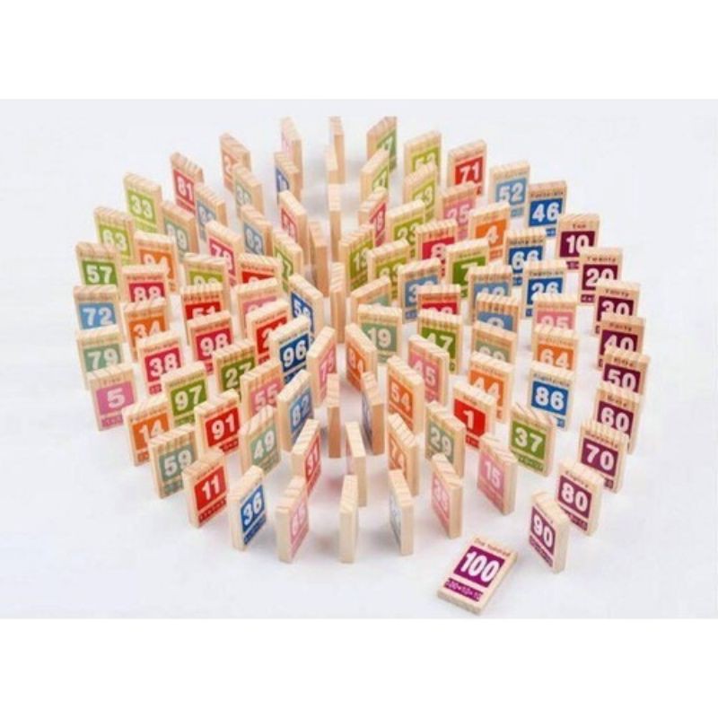 Đồ Chơi Domino 100 số học toán