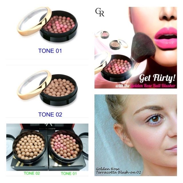 PHẤN MÁ HỒNG NGỌC TRAI GOLDEN ROSE BALL BLUSHER ( DẠNG VIÊN )