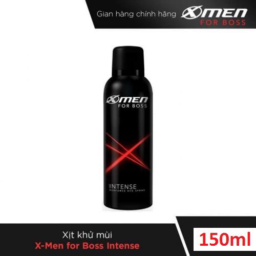 Xịt khử mùi Xmen For Boss Intense 150ml