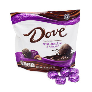 Kẹo dove dark chocolate almonds 215g thumbnail