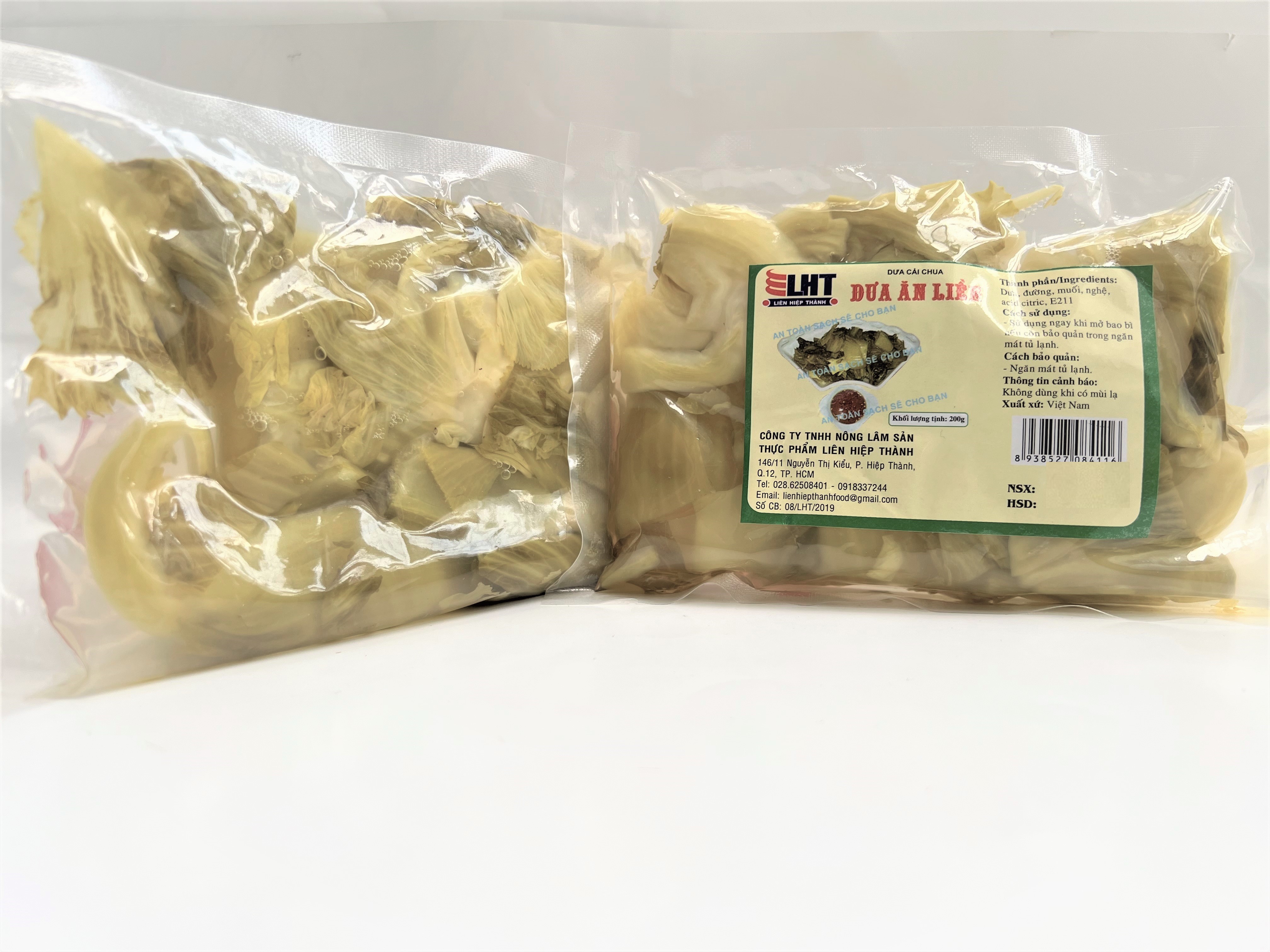Dưa ăn liền sạch - LHT - KL Tịnh 200 gram