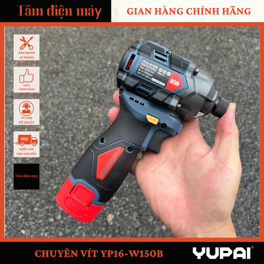 Máy Khoan YP16 D10A - Vít YP16 W150B - Bulong YP16-W280A 16V YUP (YUPAI)