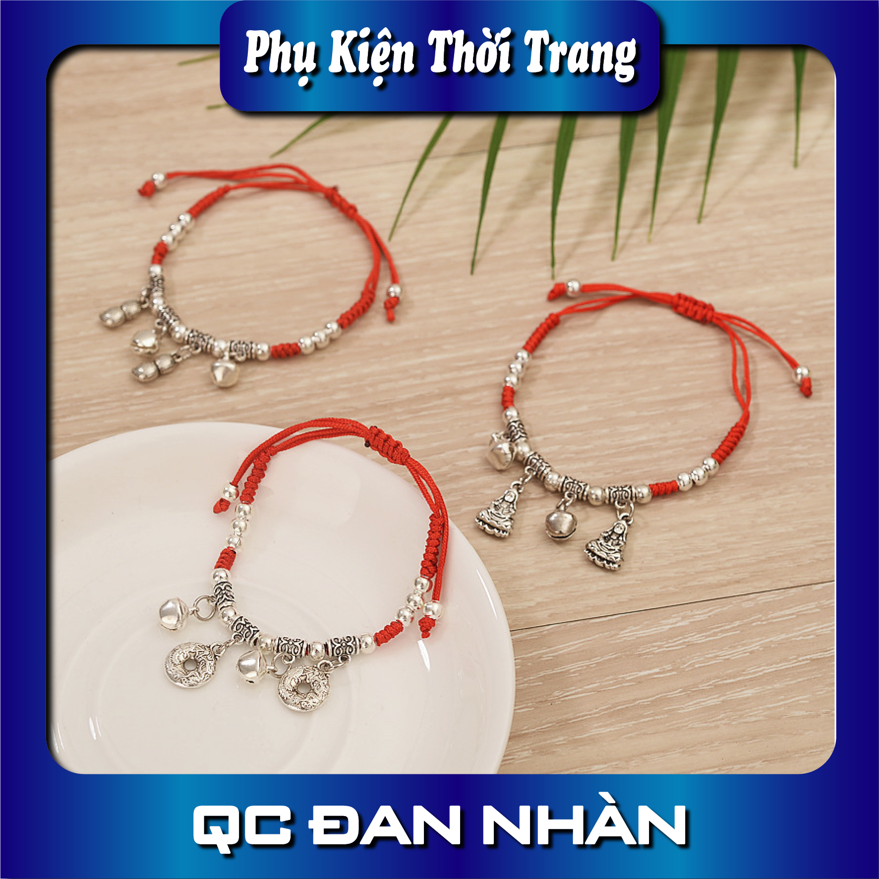 Lắc tay dây vải hình con voi