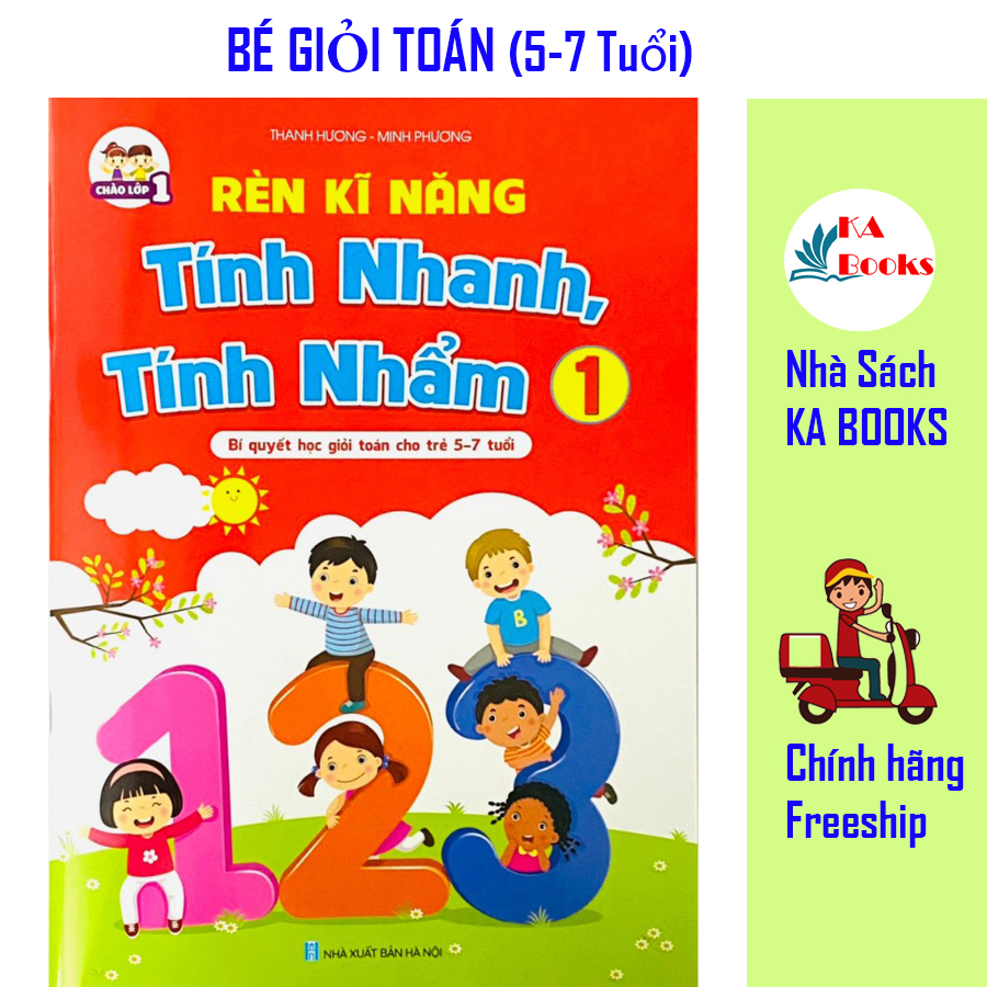 Sách - Combo Bé Học Toán và Rèn Kỹ Năng Tính Nhanh, Tính Nhẩm 1 - Hành Trang Cho Bé TỰ TIN vào lớp 1