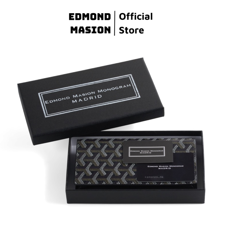 Ví Dài EDMOND MASION MONOGRAM Wallet EDM full box size 18cm