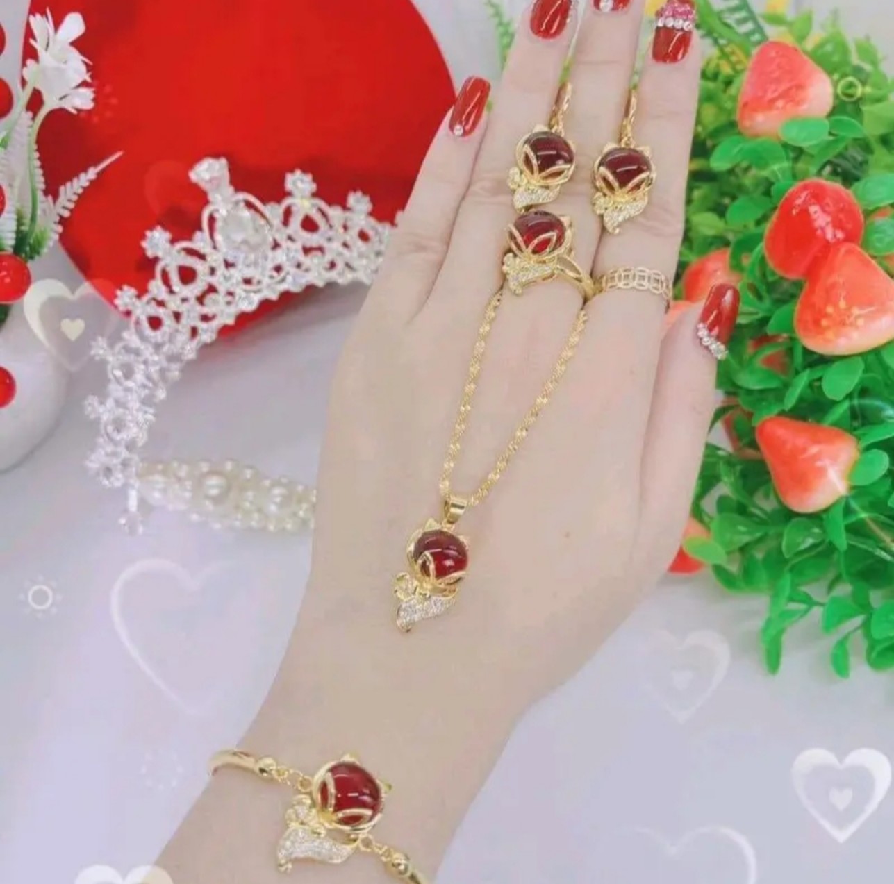 Set  bộ trang sức hồ ly cap cấp-Bebe shop