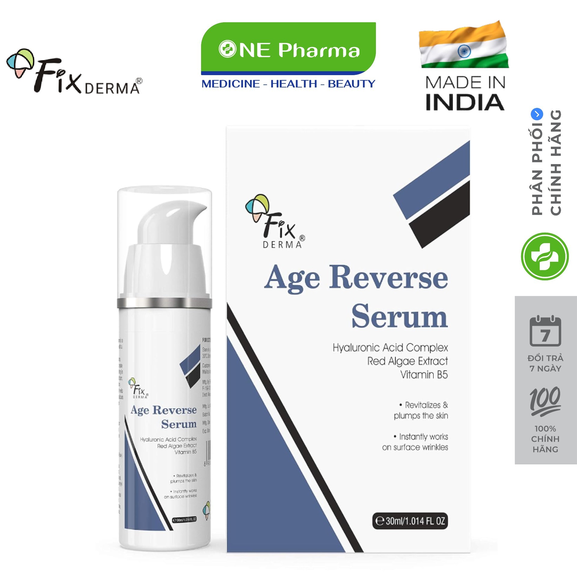 Serum giảm nếp nhăn Fixderma Age Reverse Serum 30ml