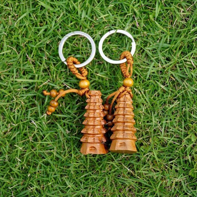 Móc khóa gỗ Tháp Văn Xương cầu công danh