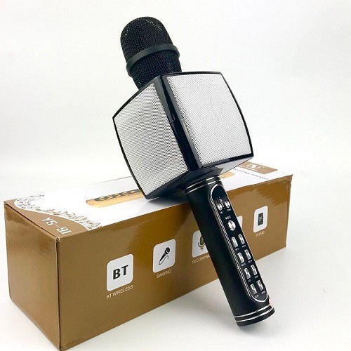 Míc Hát Karaoke, Micro Hát Karaoke, Míc Có Loa, Micro Karaoke Bluetooth Kèm 03 Loa YS91 Âm Thanh Trung Thực Kiểu Dáng Sang Trọng
