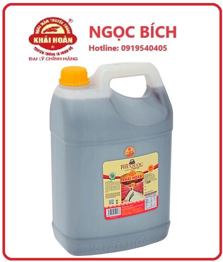 Cal 5 lít nước mắm Khải Hoàn 40 độ đạm