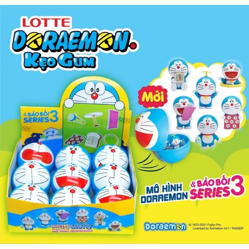 Doraemon Lotte Kẹo Gum Kèm Đồ Chơi (Bảo Bối Series 3)