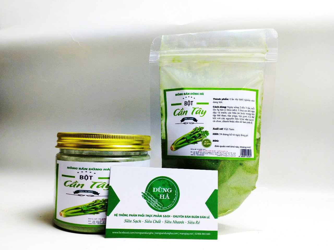 Bột cần tây nguyên chất