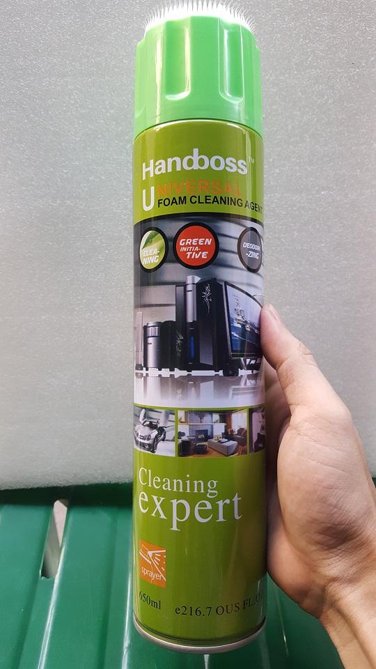 [HCM]Chai xịt bọt tuyết HANDBOSS tẩy rửa đa năng (650ml)  chai vệ sinh laptop/ô tô/ đồ gia dụng