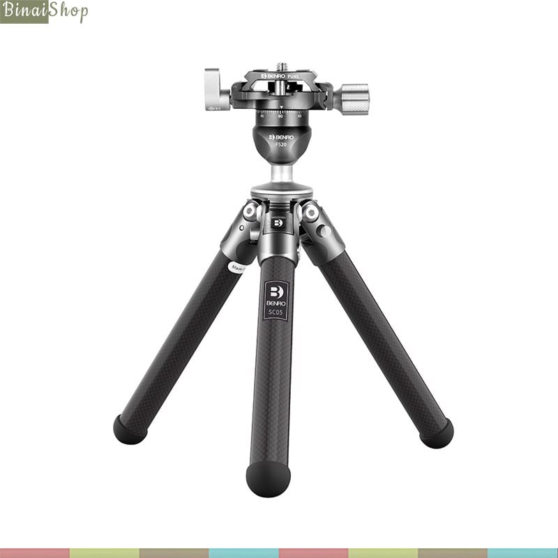 Benro sc05k - chân đế tripod mini cho máy ảnh, điện thoại, tải trọng 3kg