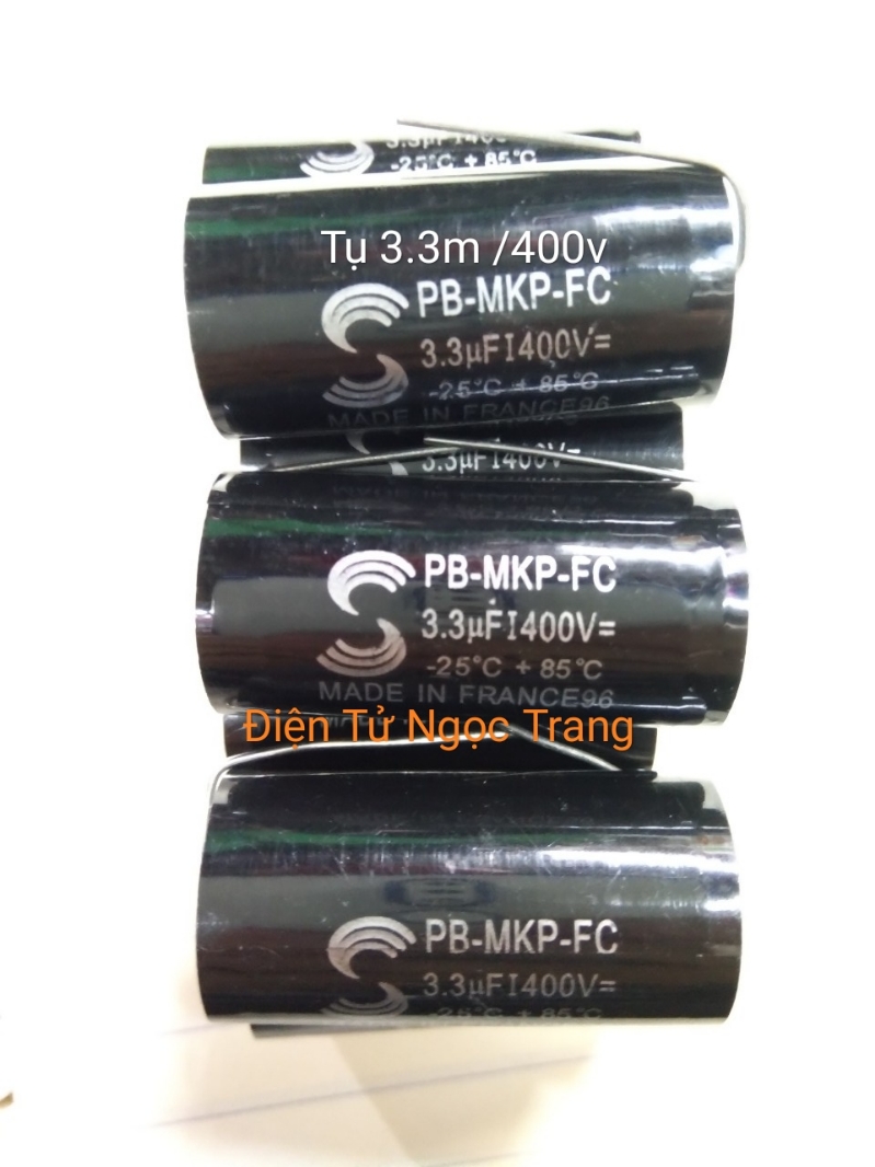 Tụ 3-3m - 400v zin - combo 6 con