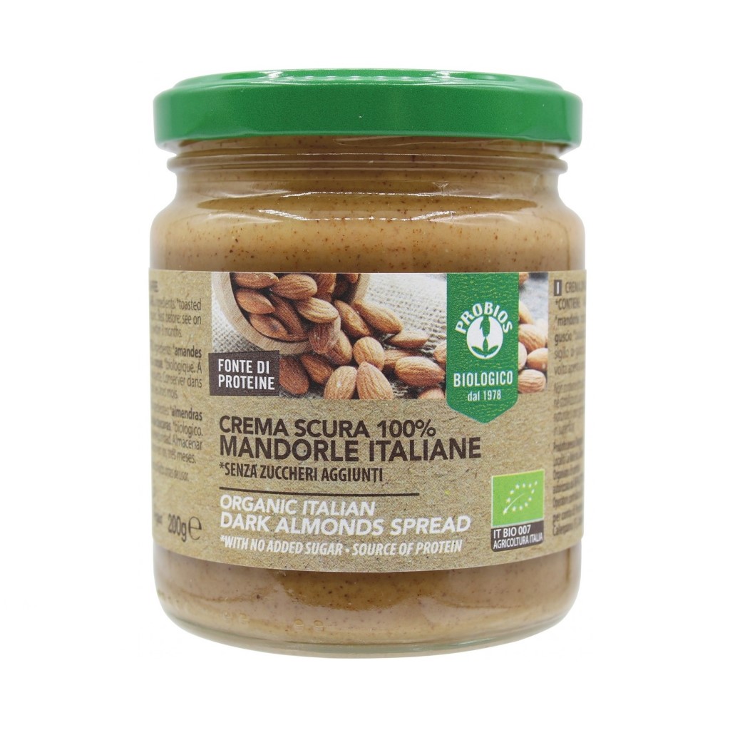 Bơ Hạnh Nhân Hữu Cơ (hsd 30/04/2023) 200g Organic Dark Almonds Spread