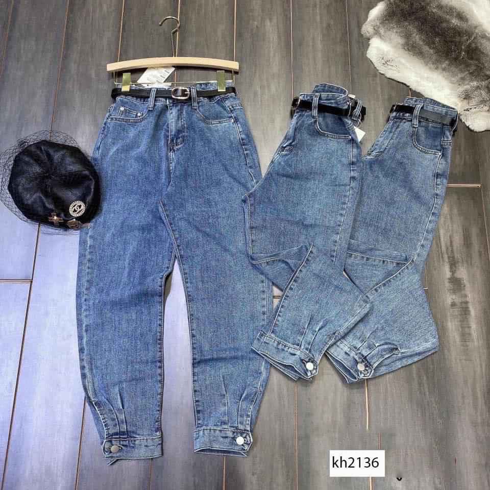 [HCM]QUẦN BAGGY JEAN NỮ BO CHÂN MẪU MỚI JULYSHOP94 JL444