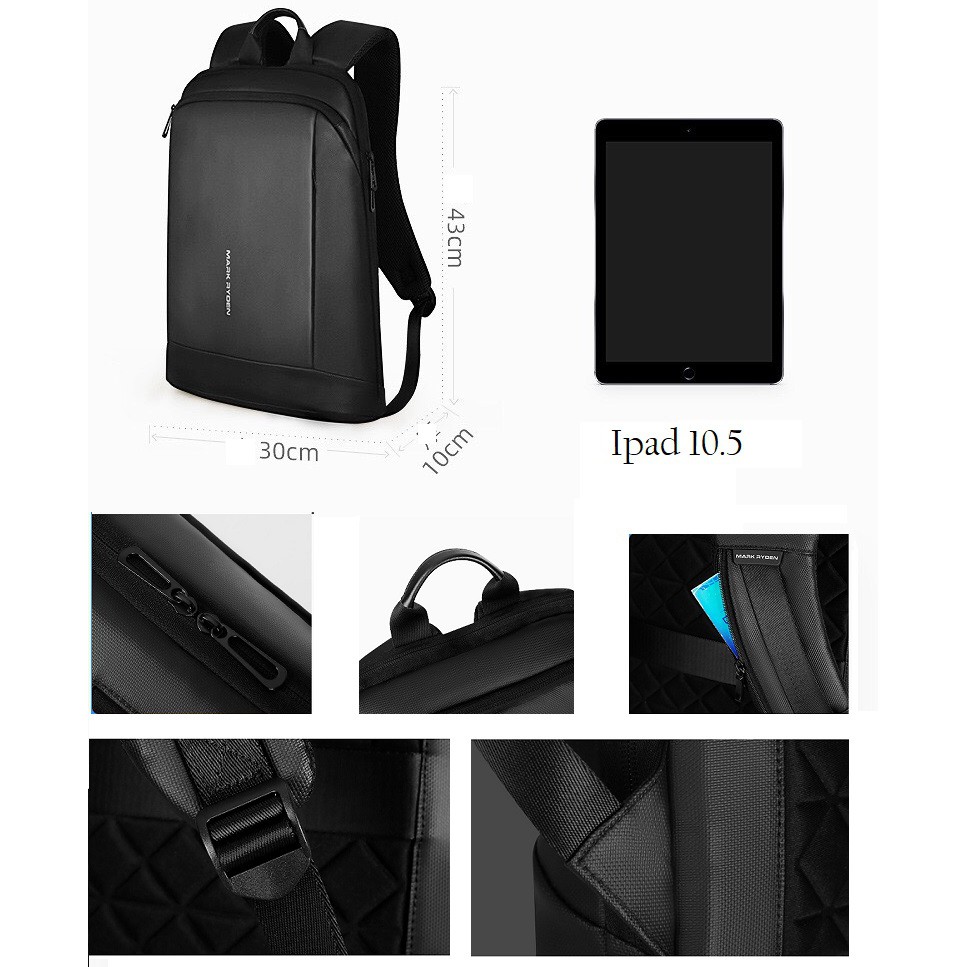 Balo siêu mỏng đựng laptop Mark Ryden.