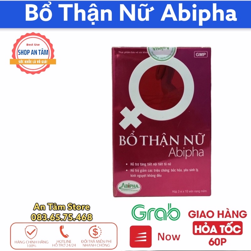 Bổ thận nữ Abipha (hộp 30 viên)