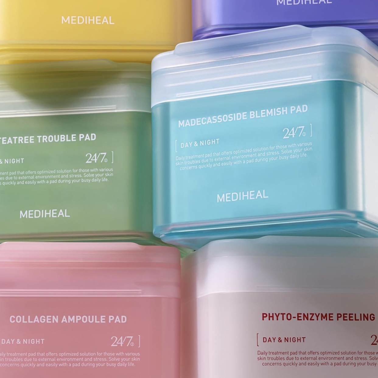 [SẴN] Toner pad MEDIHEAL (Tea Tree/Collagen/Vitamin/Phyto-Enzyme/Retinol/Madecassoside)