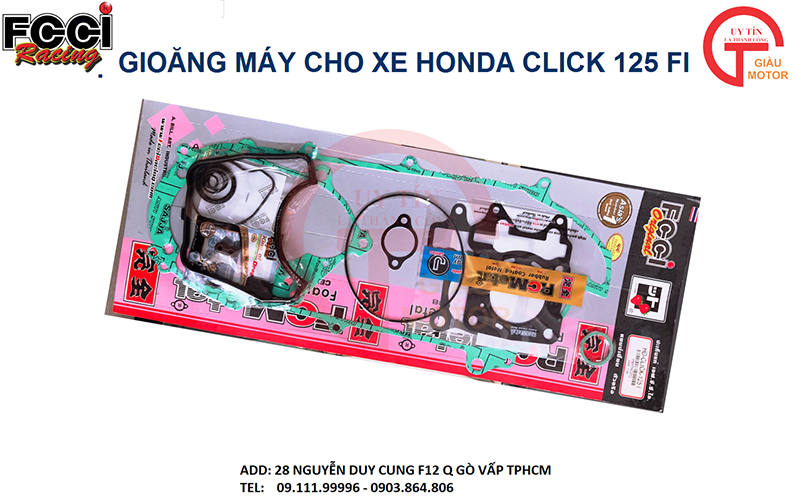 BỘ GIOĂNG MÁY CHO XE HONDA CLICK 125 FI HÃNG FCCI