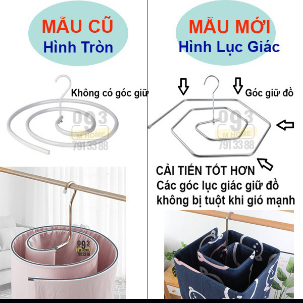 [HCM]Dụng Cụ Phơi Quần Áo Inox Móc Treo Phơi Chăn Mền Tiện DụngSào
