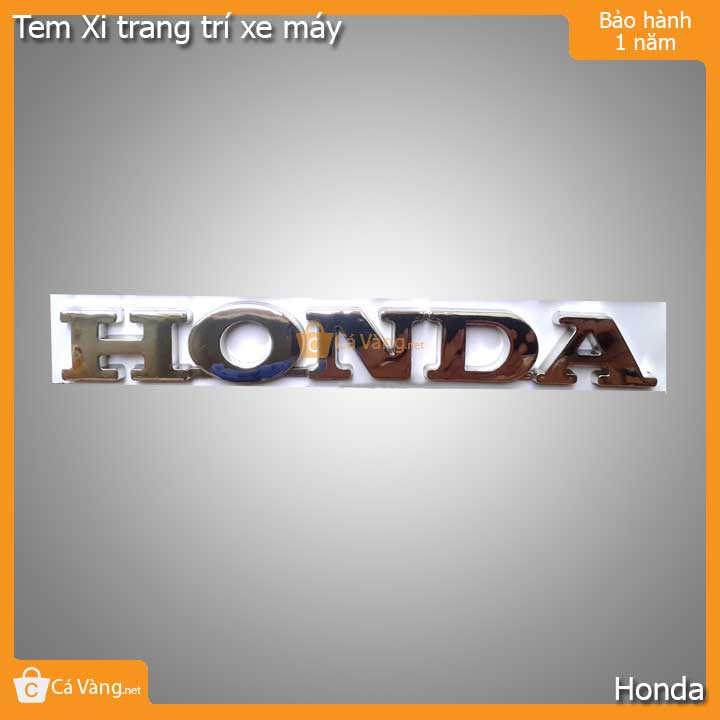 Tem xi trang trí xe máy chữ nổi Honda có keo siêu dính loại tốt giá rẻ