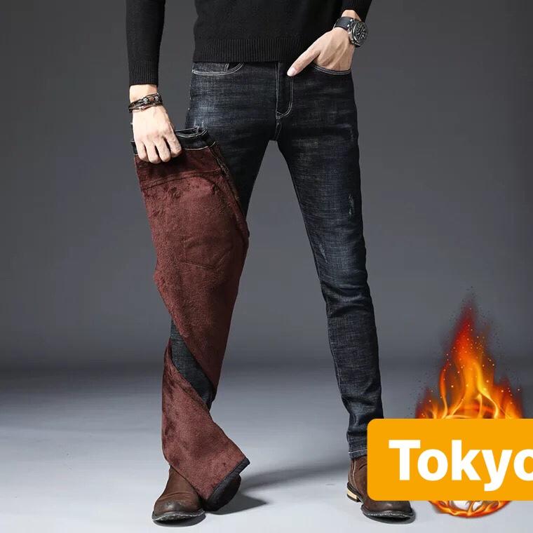 QUẦN JEAN NAM CHẤT BÒ XÁM ĐEN TRƠN CỰC COOL CONAN DB-1837 CAO CẤP - TOKYO FASHION
