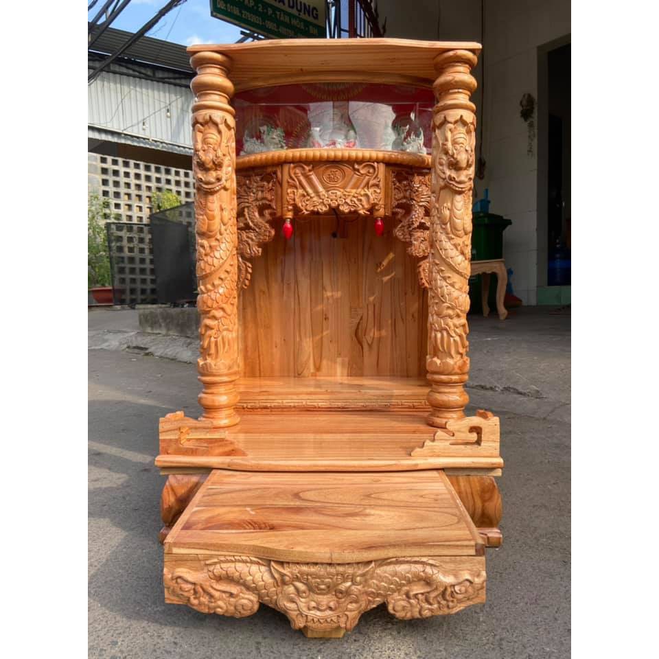 Bàn thờ thần tài ông địa 61 x 98cm , bàn thờ gỗ ông địa , bàn thờ gỗ