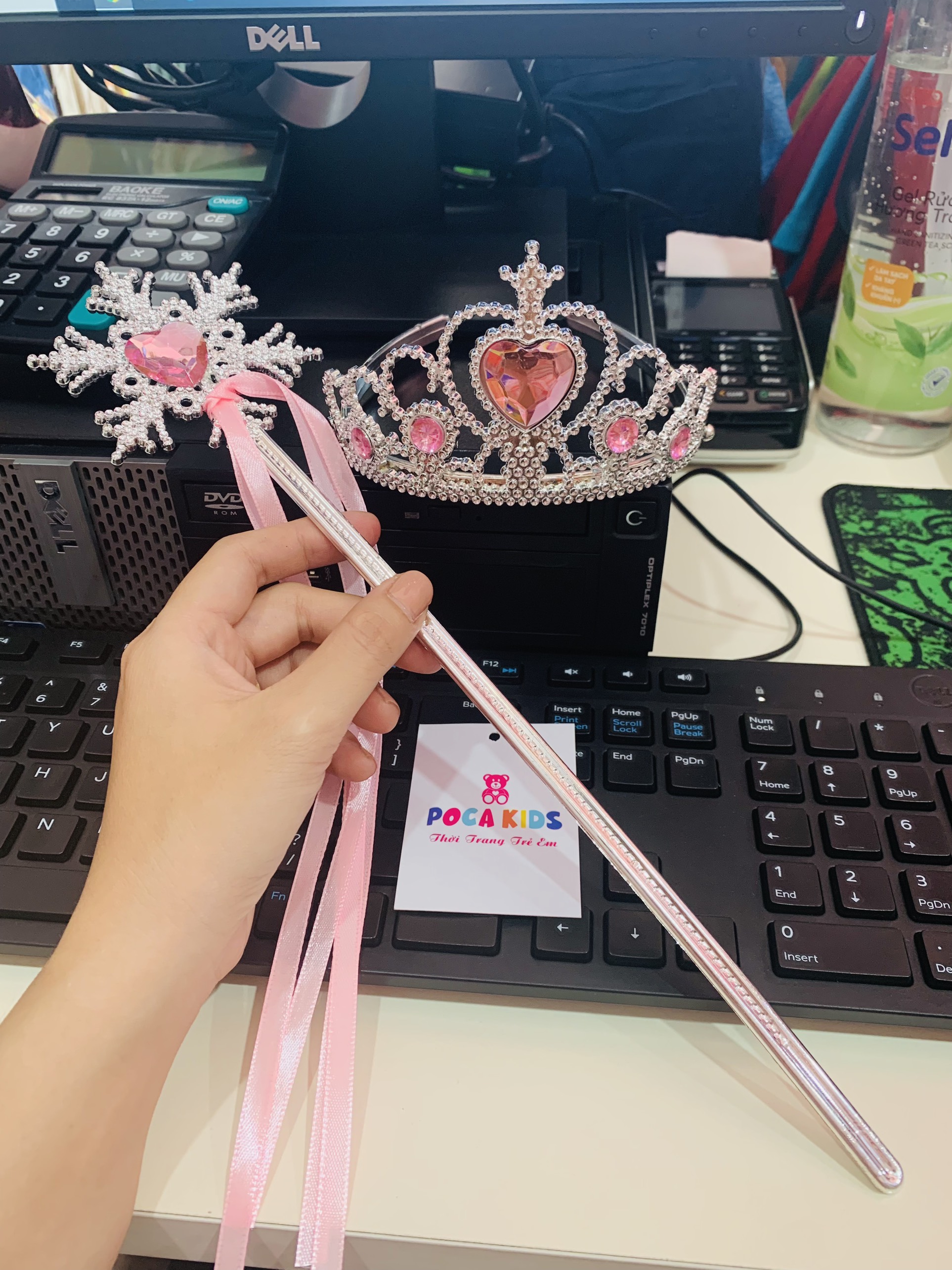Set vương miện Elsa và đũa thần