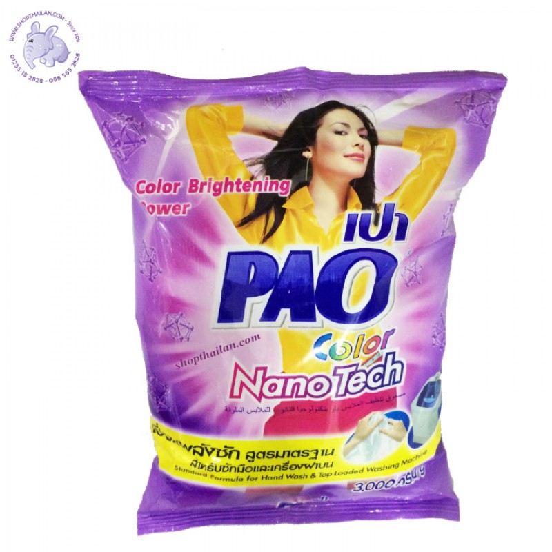 BỘT GIẶT PAO 2.7KG THÁI LAN [MÀU TÍM]