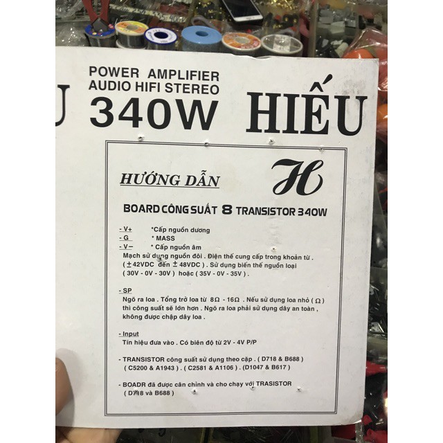 HOT-Mạch công suất 340w 8 sò