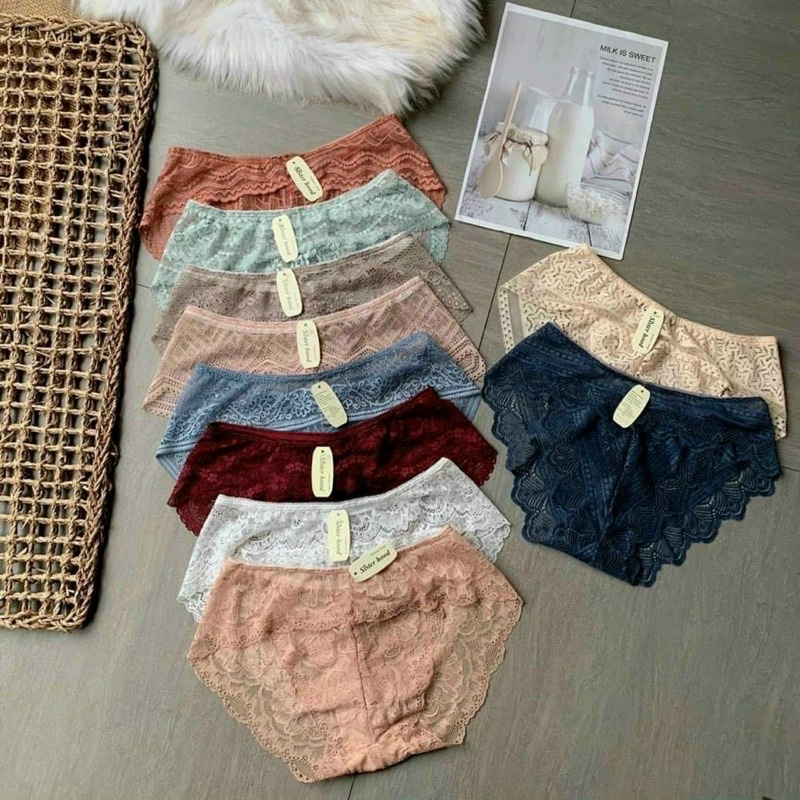 Lố 10 Quần Lót Ren Thanh Lý Siêu Đẹp