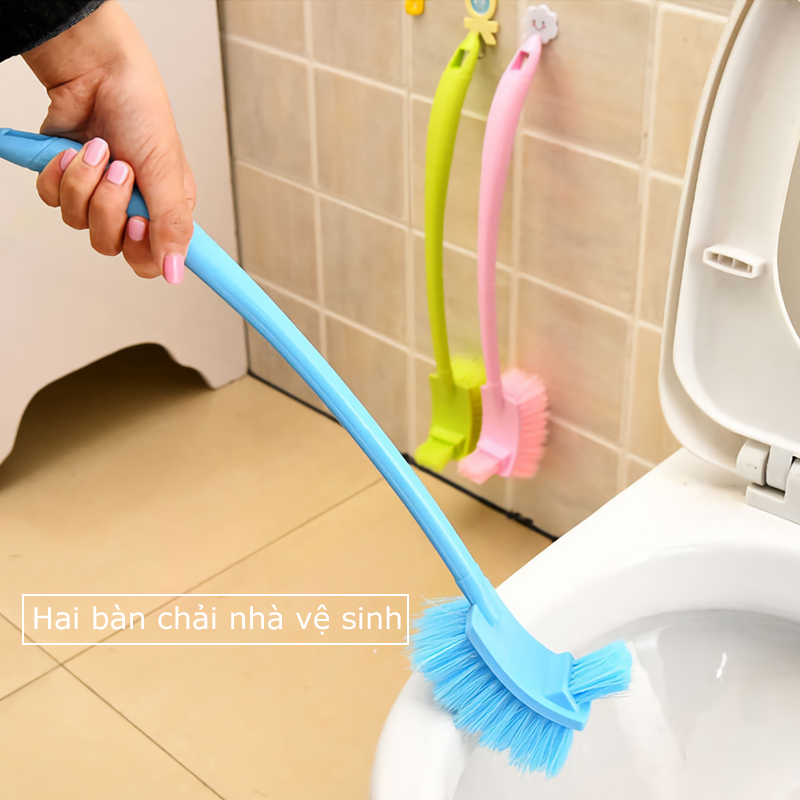 Dụng cụ cọ vệ sinh toilet 2 đầu